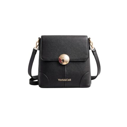 Nova Black Leather crossbody shoulder bag