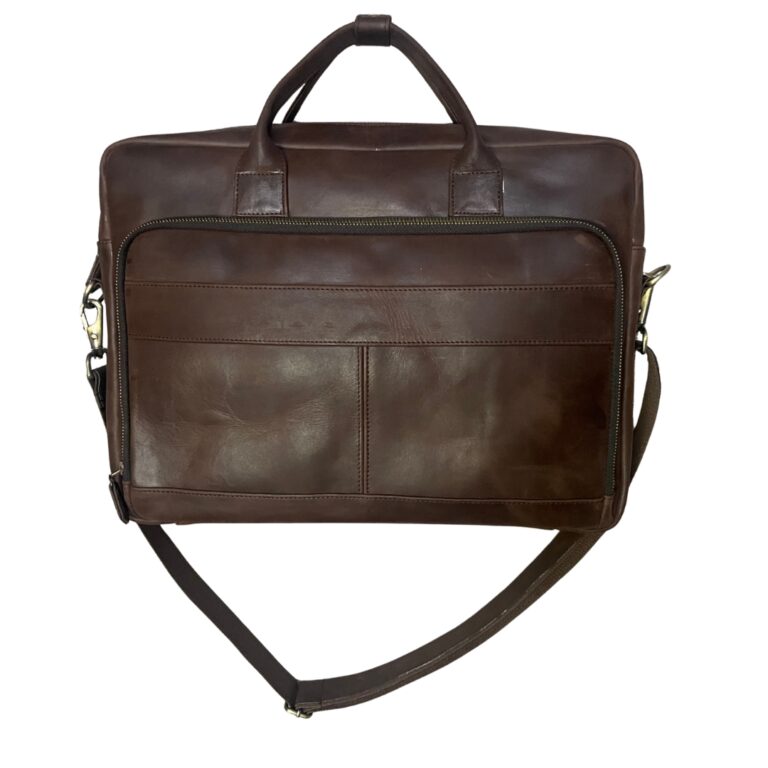 Leather Messenger Ideal Laptop Briefcase