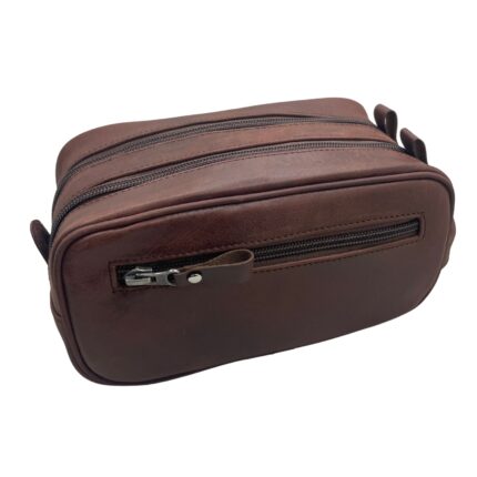 Premium Leather Toiletry Bag for Travel